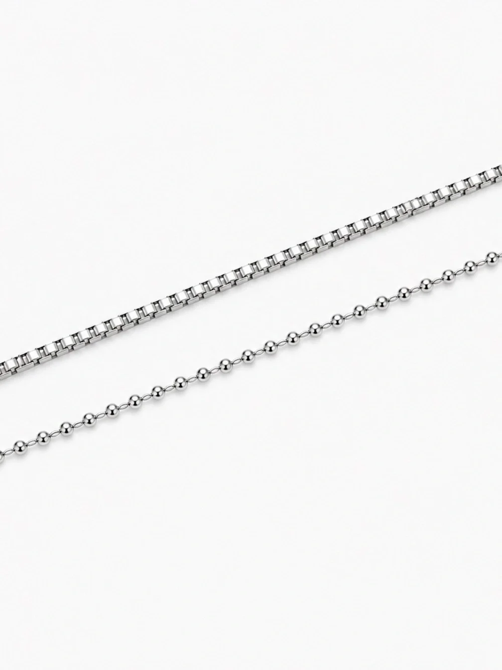Silver-Tone Bracelet Set – 2 Pieces